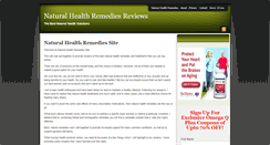 Desktop Screenshot of naturalhealthremediessite.com