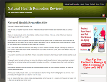 Tablet Screenshot of naturalhealthremediessite.com